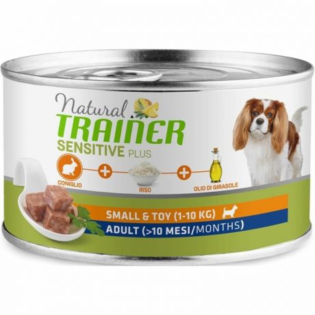 TRAINER Trainer Natural Sensitive Plus Mini Adult влажный корм для собак мелких пород с кроликом и рисом - 150 г