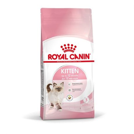ROYAL CANIN Royal Canin Kitten полнорационный сухой корм для котят в период второй фазы роста до 12 месяцев - 300 г