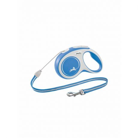 flexi flexi New Comfort cord S поводок-рулетка для собак, голубая 8 м, до 12 кг