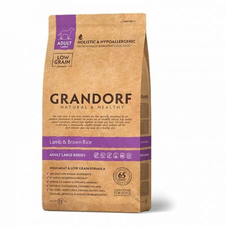 Grandorf Grandorf lamb & Rice Adult Maxi сухой корм для собак крупных пород, ягненок с рисом - 3 кг
