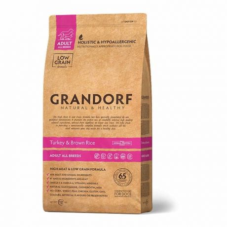 Grandorf Grandorf turkey & Rice Adult All Breeds сухой корм для собак, индейка с рисом - 1 кг