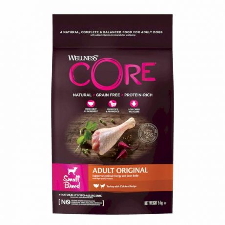 CORE Core сухой корм для собак мелких пород, из индейки с курицей, беззерновой