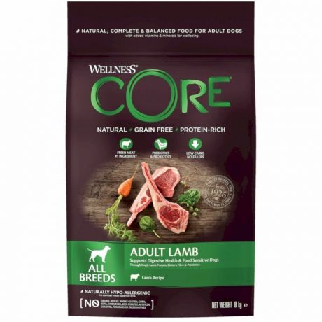 CORE Core сухой корм для собак, из ягненка с яблоком, беззерновой