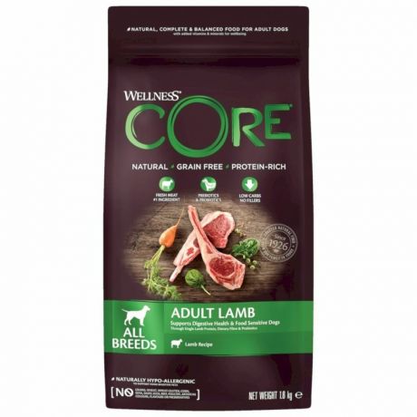 CORE Core сухой корм для собак, из ягненка с яблоком, беззерновой - 1,8 кг