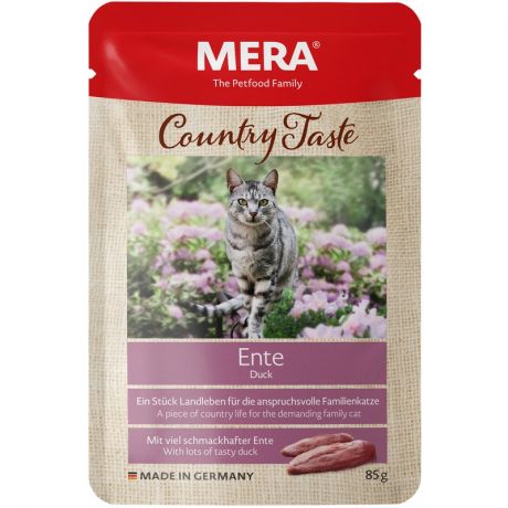 MERA Mera Country Taste Nassfutter Влажный корм холистик класса для кошек с уткой пауч - 0,085 кг