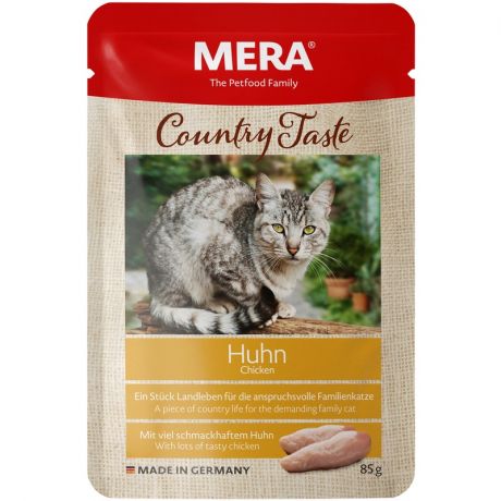 MERA Mera Country Taste Nassfutter Влажный корм холистик класса пауч для кошек с курицей - 0,085 кг