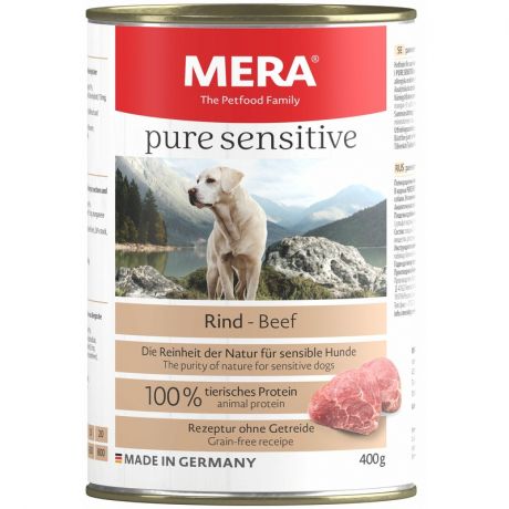 MERA Mera Pure Sensitive Nassfutter консервы для собак с говядиной - 0,400 кг