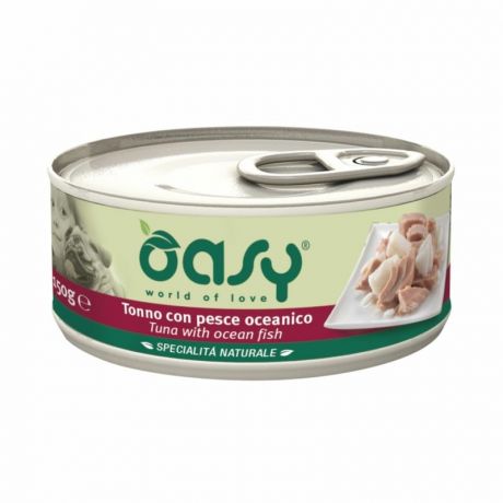 OASY Oasy Wet dog Specialita Naturali Tuna Ocean fish дополнительное питание для взрослых собак с тунцом в консервах - 150 г