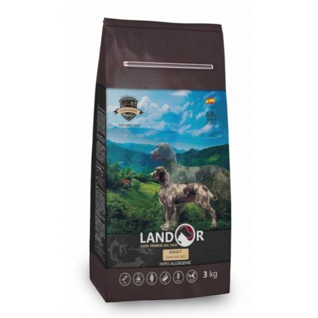 LANDOR Landor сухой корм для собак всех пород с ягненком и рисом
