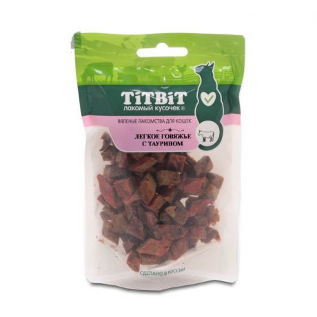 TiTBiT TiTBiT Легкое говяжье с таурином для кошек, вяленые лакомства - 25 г