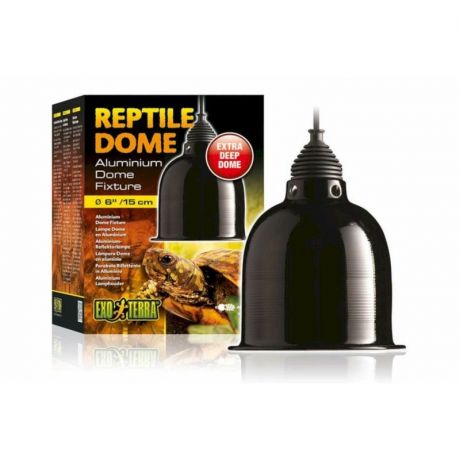 Exo Terra Exo Terra светильник Reptile Dome с отражателем для ламп до 75 Вт 15 (PT2348), 160x160x210 мм