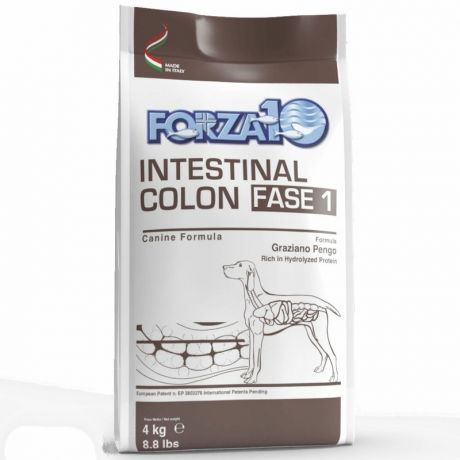 Forza10 Forza10 Intestinal colitis Fase полнорационный диетический корм для взрослых собак, с рыбой - 4 кг