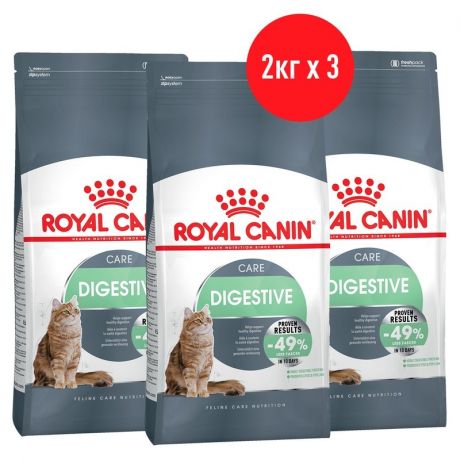 ROYAL CANIN Royal Canin Digestive Care сухой корм для кошек - 3Х2 кг