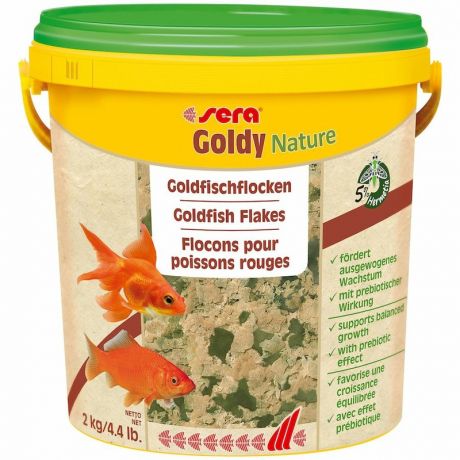 Sera Корм Sera Goldy Nature для золотых рыб в хлопьях - 10000 мл, 2 кг