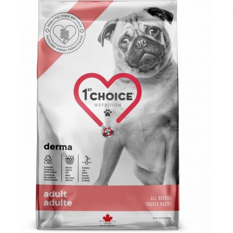 1st CHOICE Cухой корм 1st Choice GF Derma Care для взрослых собак всех пород с гиперчувствительной кожей с лососем