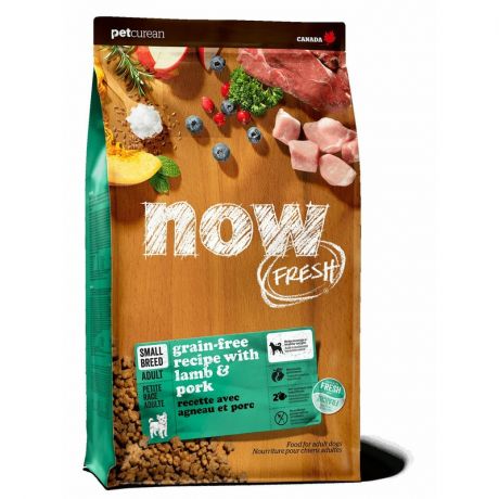 Now Natural Holistic Now Fresh Small Breed Recipe Red Meat Grain Free сухой корм для взрослых собак малых пород со свежим ягненком и овощами