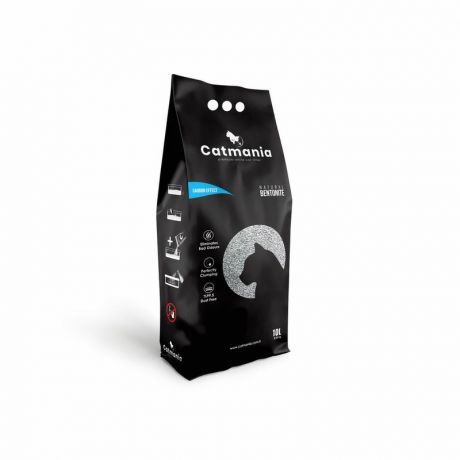 Catmania Наполнитель комкующийся Catmania Carbon Effect для кошачьего туалета с добавлением активированного угля - 10 л