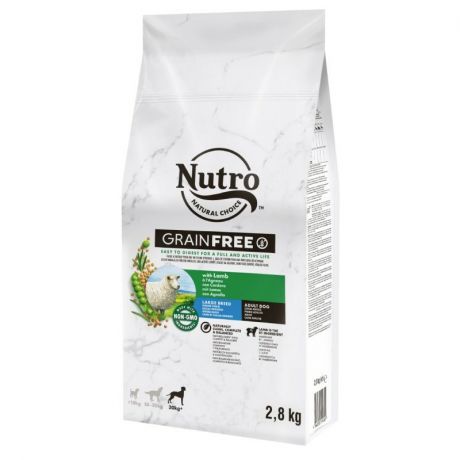 Nutro Nutro сухой корм для взрослых собак крупных пород с ягненком и экстрактом розмарина 2,8 кг