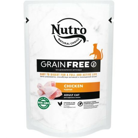 Nutro Nutro влажный корм в соусе для взрослых кошек с курицей 70 г