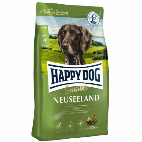 HAPPY DOG Happy Dog Supreme Sensible Neuseeland полнорационный сухой корм для собак с чувствительным пищеварением, с ягненком и рисом - 2,8 кг