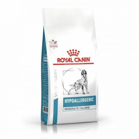 ROYAL CANIN Royal Canin Hypoallergenic Moderate Calorie полнорационный сухой корм для взрослых собак при пищевой аллергии или непереносимости, диетический