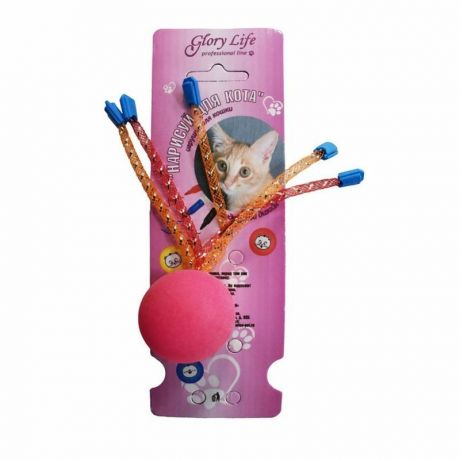 Glory Life Glory Life игрушка дразнилка для кошек Нарисуй для Кота трубочки пластик разноцветный