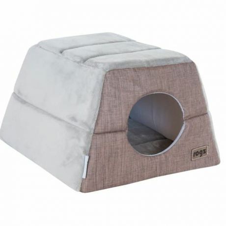 Rogz Rogz Cuddle Igloo лежанка-домик для кошек коричневый - размер 300х410х410 мм