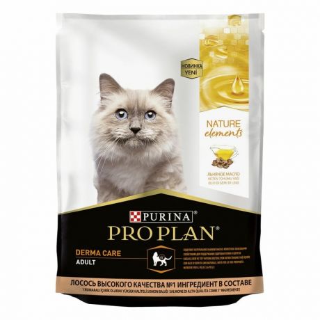 PRO PLAN Pro Plan Nature Elements сухой корм для взрослых кошек, с высоким содержанием лосося - 200 г