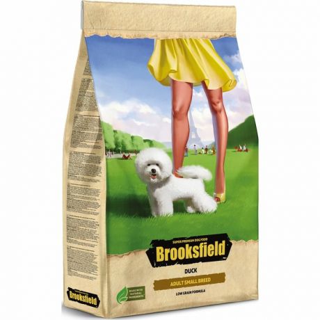 Brooksfield Brooksfield Adult Dog Small Breed сухой корм для собак с уткой и рисом - 1,5 кг