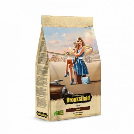 Brooksfield Brooksfield Adult Cat Large Beef сухой корм для кошек с говядиной и рисом - 400 г