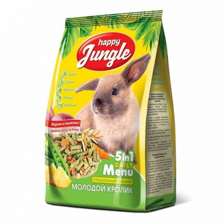 Happy Jungle Happy Jungle сухой корм для молодых кроликов - 400 г