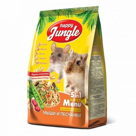 Happy Jungle Happy Jungle сухой корм для мышей и песчанок - 400 г