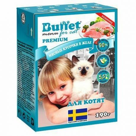 Buffet Buffet влажный корм для котят в желе с индейкой 190 г