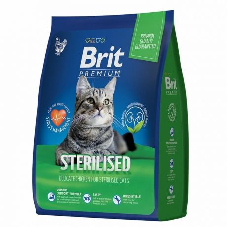 Brit Brit Premium Cat Sterilized Chicken сухой корм для стерилизованных кошек с курицей 400 г