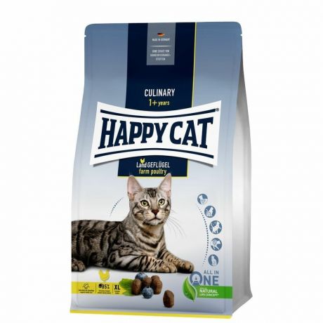 HAPPY CAT Happy Cat Culinary сухой корм для взрослых кошек с домашней птицей - 4 кг