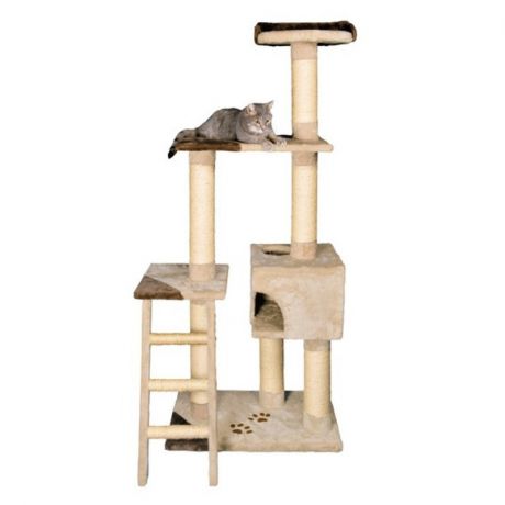 TRIXIE Trixie Домик для кошки Montoro, 165 см, плюш, бежевый/коричневый