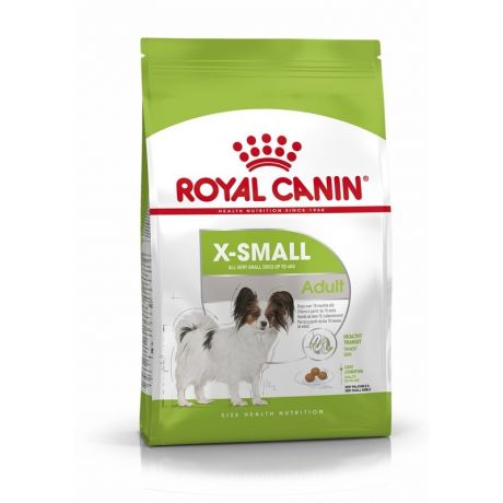ROYAL CANIN Royal Canin X-Small Adult полнорационный сухой корм для взрослых собак миниатюрных пород с 10 месяцев до 8 лет - 500 г