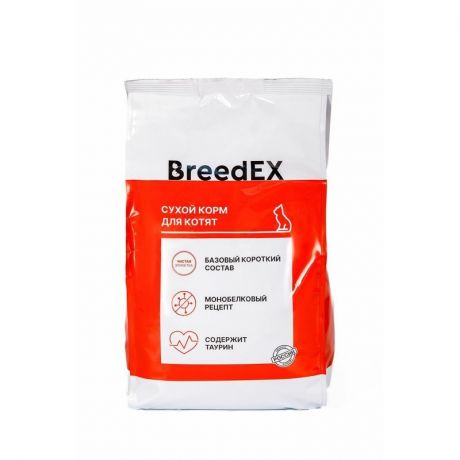 BreedEX BreedEX сухой корм для котят, с курицей и рисом - 2 кг