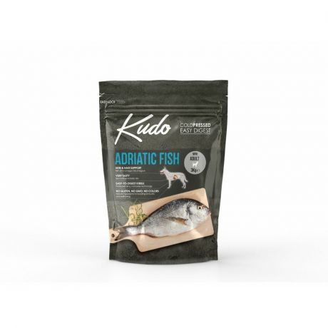 Kudo Kudo Adriatic Fish Mini Adult сухой корм для взрослых собак мелких пород с чувствительным пищеварением, с рыбой - 3 кг