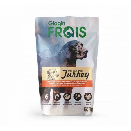 FRAIS Frais Signature сухой корм для собак средних и крупных пород с нормальной активностью, с индейкой - 500 г