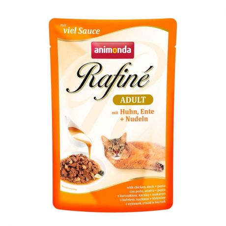 Animonda Animonda Rafine Soupe Adult влажный корм для кошек, с курицей, уткой и пастой, кусочки в подливе, в паучах - 100 г