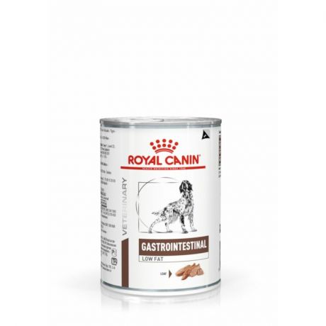 ROYAL CANIN Royal Canin Gastrointestinal Low Fat полнорационный влажный корм для взрослых собак при нарушениях пищеварения и экзокринной недостаточности поджелудочной железы, паштет, в консервах - 410 г