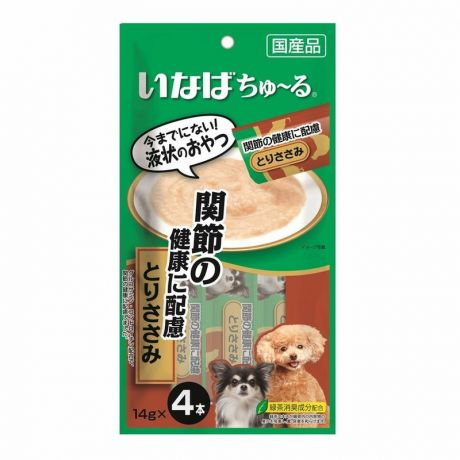 Inaba Inaba Churu лакомство-пюре для взрослых собак всех пород, для здоровья суставов, с куриным филе - 14 г, 4 шт