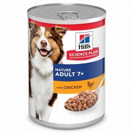 Hills Hills Science Plan влажный корм для пожилых собак всех пород, с курицей, в консервах - 370 г