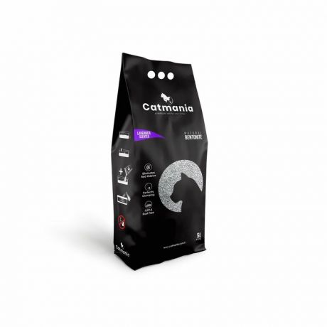 Catmania Наполнитель комкующийся Catmania Carbon Effect для кошачьего туалета с добавлением активированного угля - 10 л