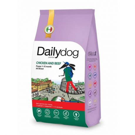 Dailydog Dailydog Casual Line сухой корм для щенков, с индейкой и говядиной