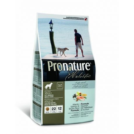 Pronature Pronature Holistic сухой корм для собак для кожи и шерсти, лосось с рисом - 2,72 кг