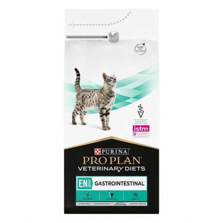 PRO PLAN Pro Plan Veterinary Diets EN St/Ox Gastrointestinal сухой корм для кошек диетический для снижения проявлений кишечных расстройств - 1,5 кг
