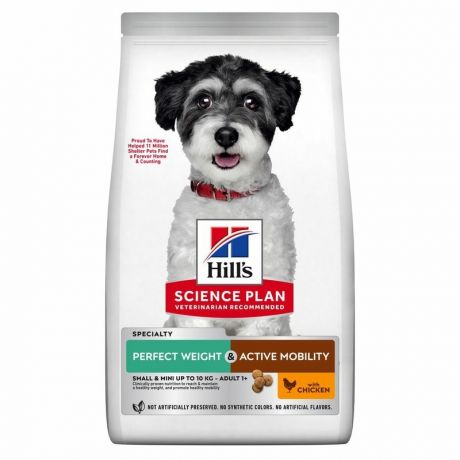 Hills Hills Science Plan сухой корм для собак мелких пород для снижения веса и поддержания подвижности, с курицей, 6 кг