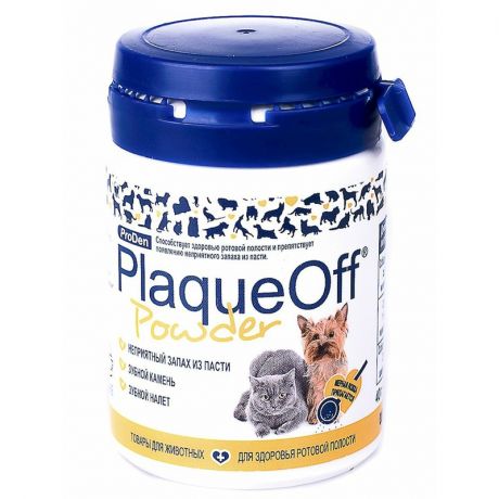 ProDen ProDen PlaqueOff кормовая добавка для профилактики зубного камня у собак и кошек, 40 г